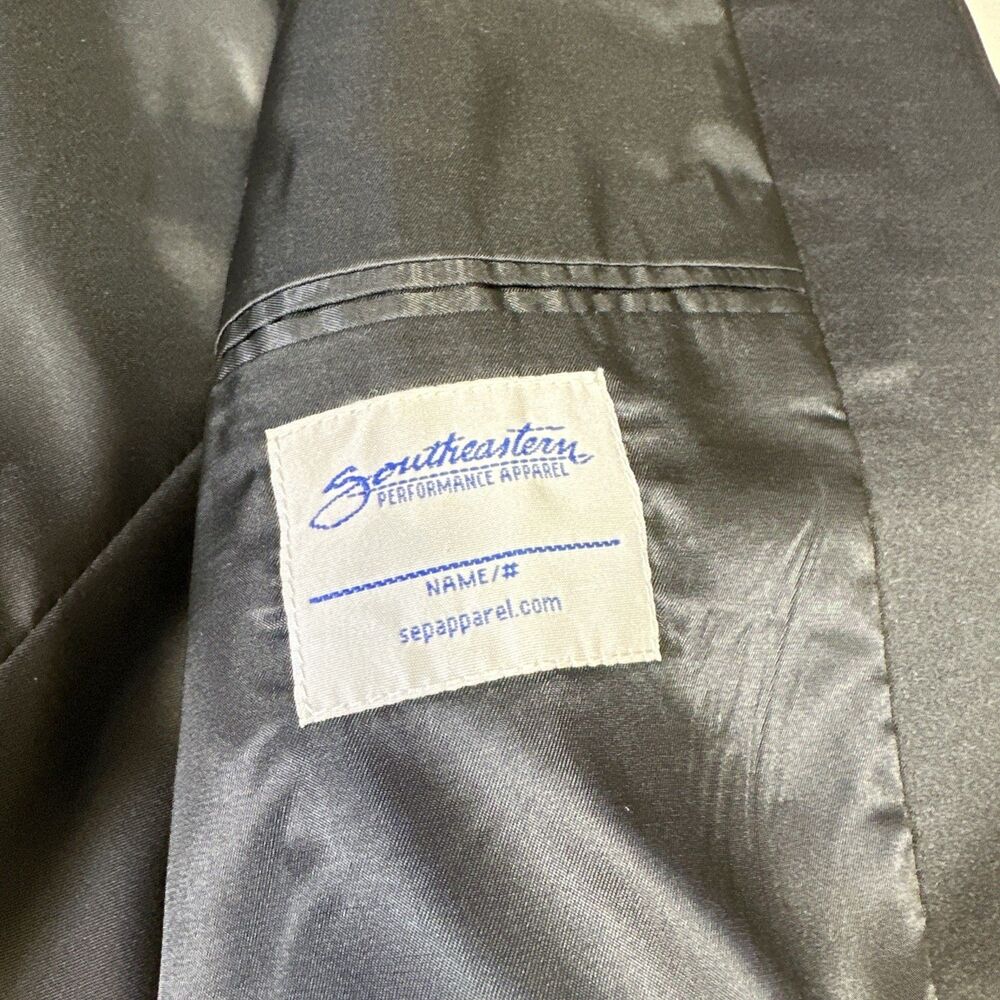 Black Tuxedo Satin Lapel Jacket 42R Pants 34L - Picture 6 of 14